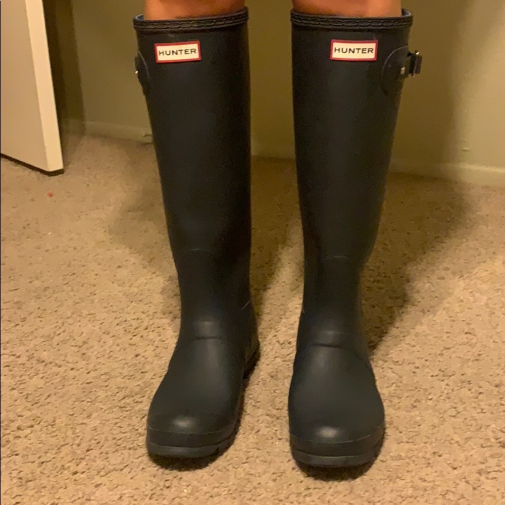 Hunter all purpose boots blue
